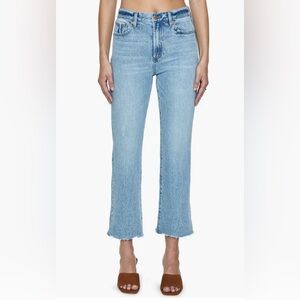 PISTOLA - Ally Raw Step Hem High Waist Crop Bootcut Jeans - Size 27